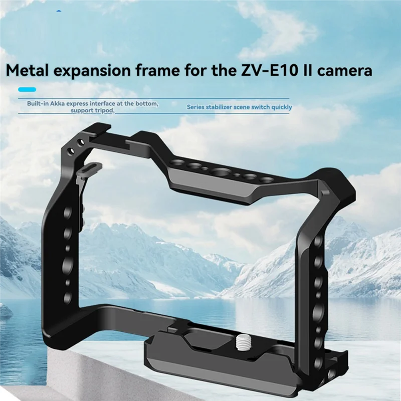 Y19A For Sony ZV-E10II Camera Cage Camera Cage For Sony ZV-E10II Live Broadcast Metal Expansion Stabilizer Accessories