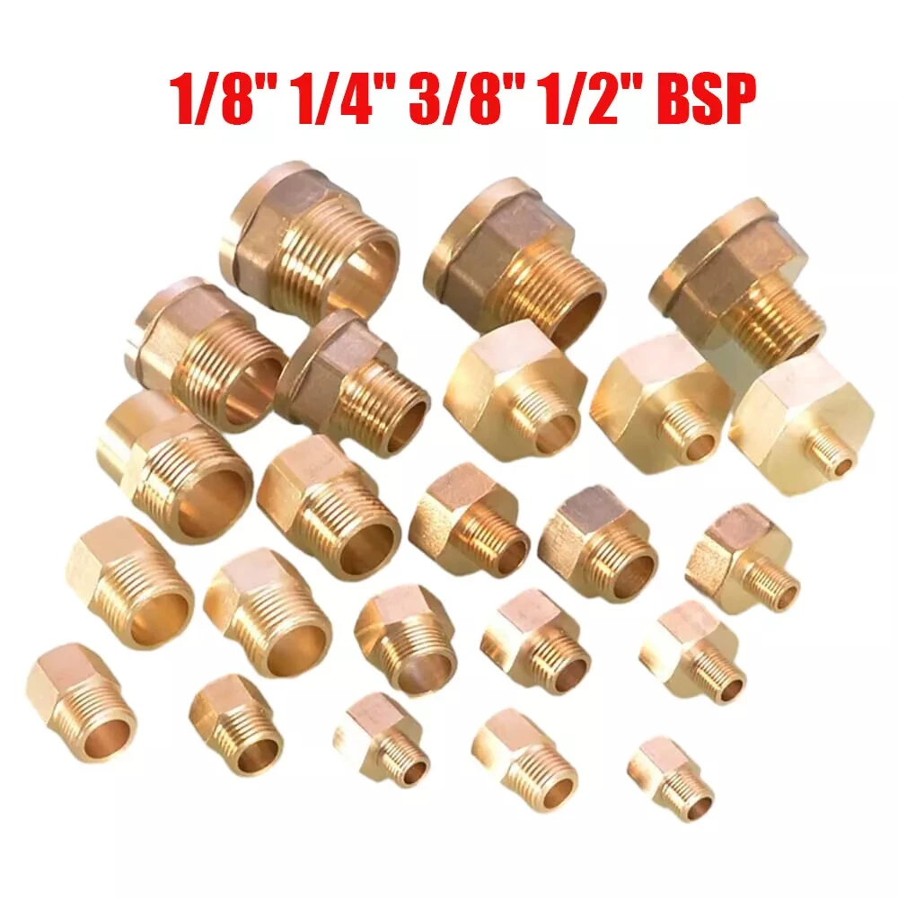 

1/8 "1/4" 3/8 "1/2" BSP латунный переходник для воды разъем «мама-папа» адаптер для воды и газа соединительный разъем