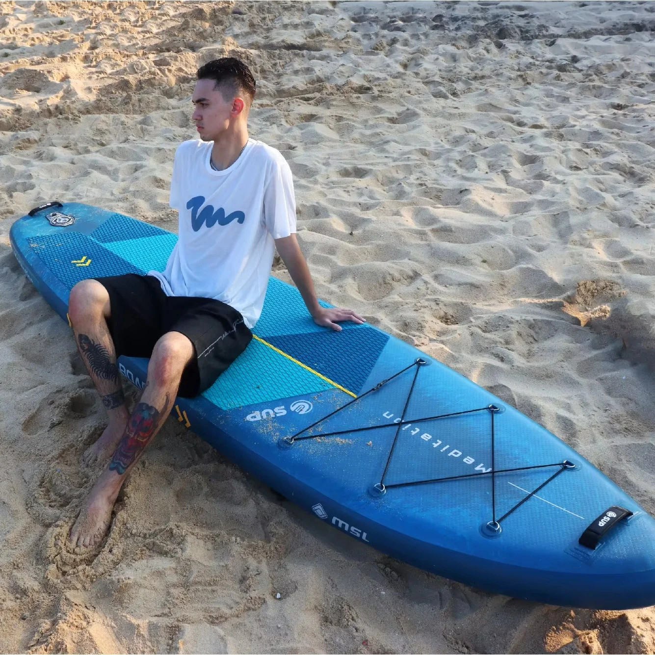 

Надувная доска для серфинга, двухслойная, портативная, настраиваемая конструкция для озер и рек