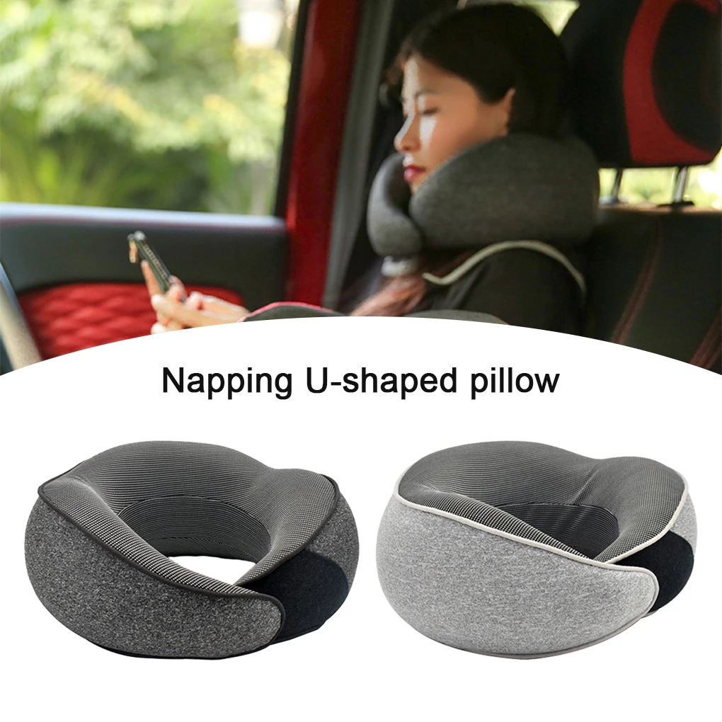 

Cloth Soft And Comfortable Travel Pillow For Restful Sleep Lightweight And Portable Travel Friendly dark grey