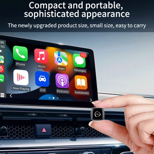 Imagen 2 del producto 2025 Ultra Mini adaptador inalámbrico CarPlay inalámbrico Android Auto AI caja inteligente sistemas inteligentes para coche CarPlay con cable
