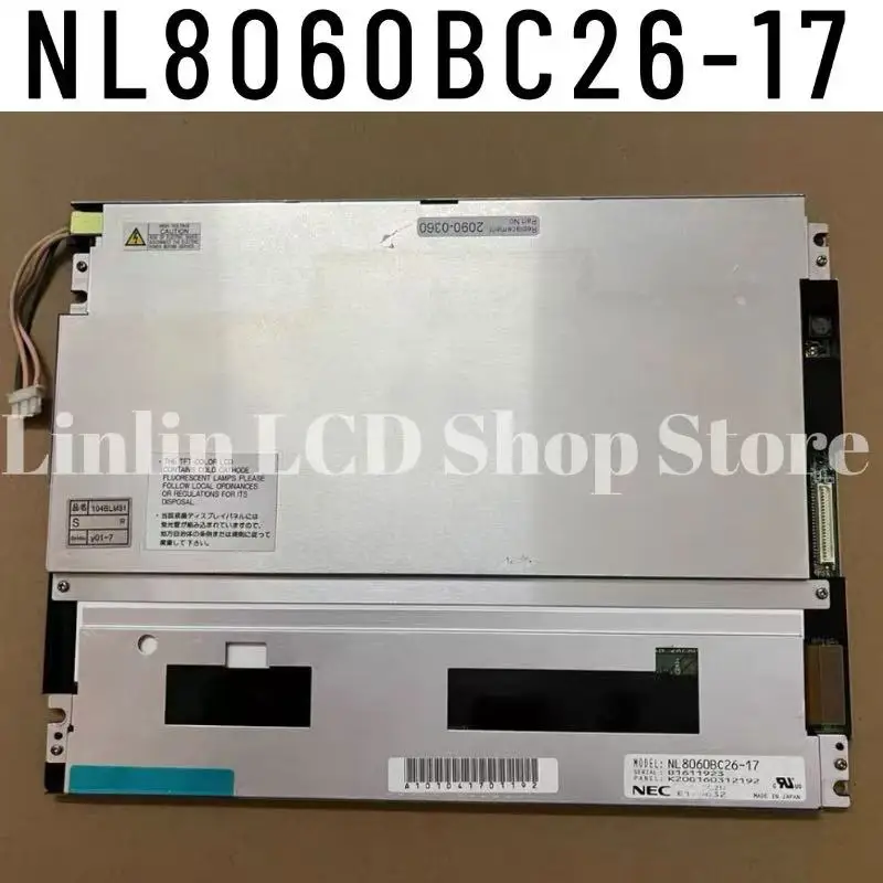 شاشة LCD أصلية مقاس 10.4 بوصة NL8060BC26-17