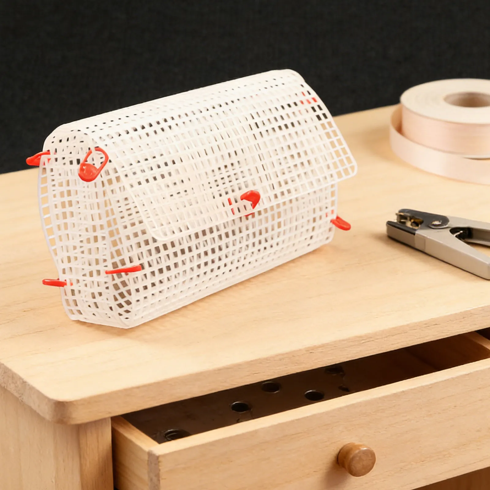 6Pcs Premium DIY Bag Weaving Board Plastic Grid Plate for Handbag Wallet Knitting Crochet Embroidery Sewing Craft Projects - view 5