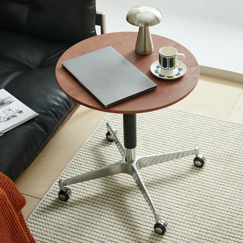 Small dining table movable pulley round lifting wholesale metal bracket small dining table edge few simple small table