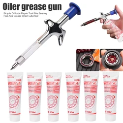 1-8PCS Bicycle Grease Gun Mini Nozzle Syringe Bicycle Accessories Aluminum Alloy MTB Bike Bearing Hub Grease Syringe