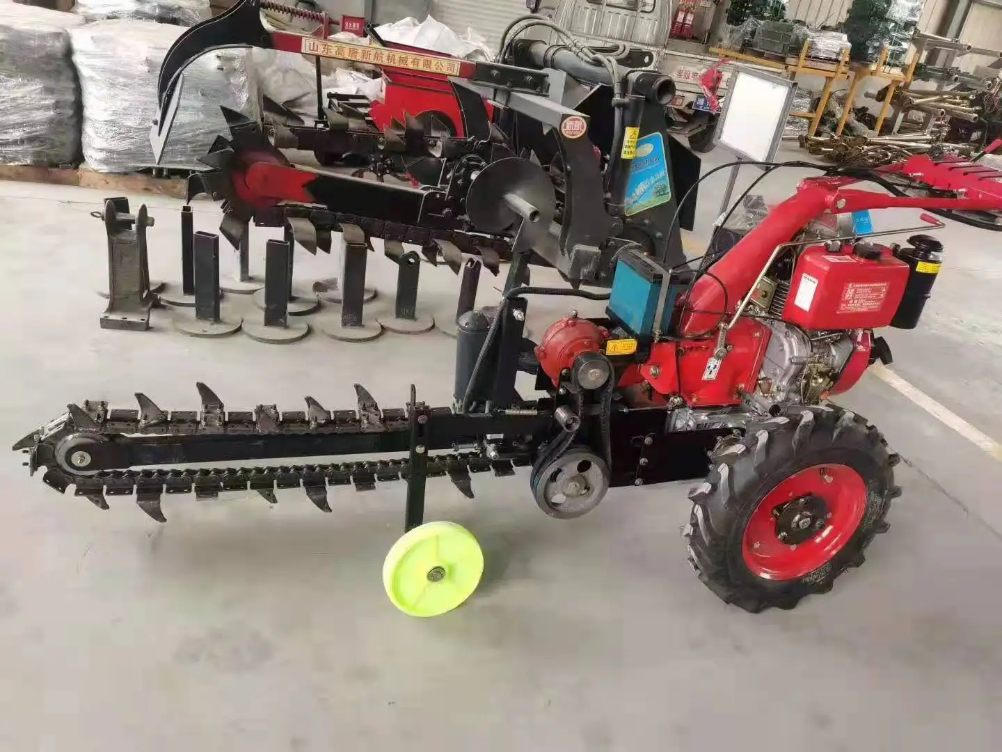 Fabriekslevering Trench Digging Machine Chain Trencher Mini Trencher te koop