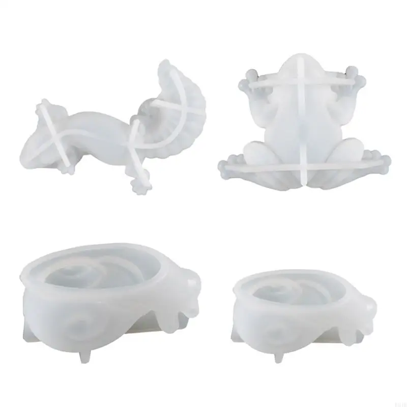 

R9JE Diy Handmade Products for Frog Snail Animal Silicone Mold Scented Gypsum Ornaments Drop Resin Mold for Decor