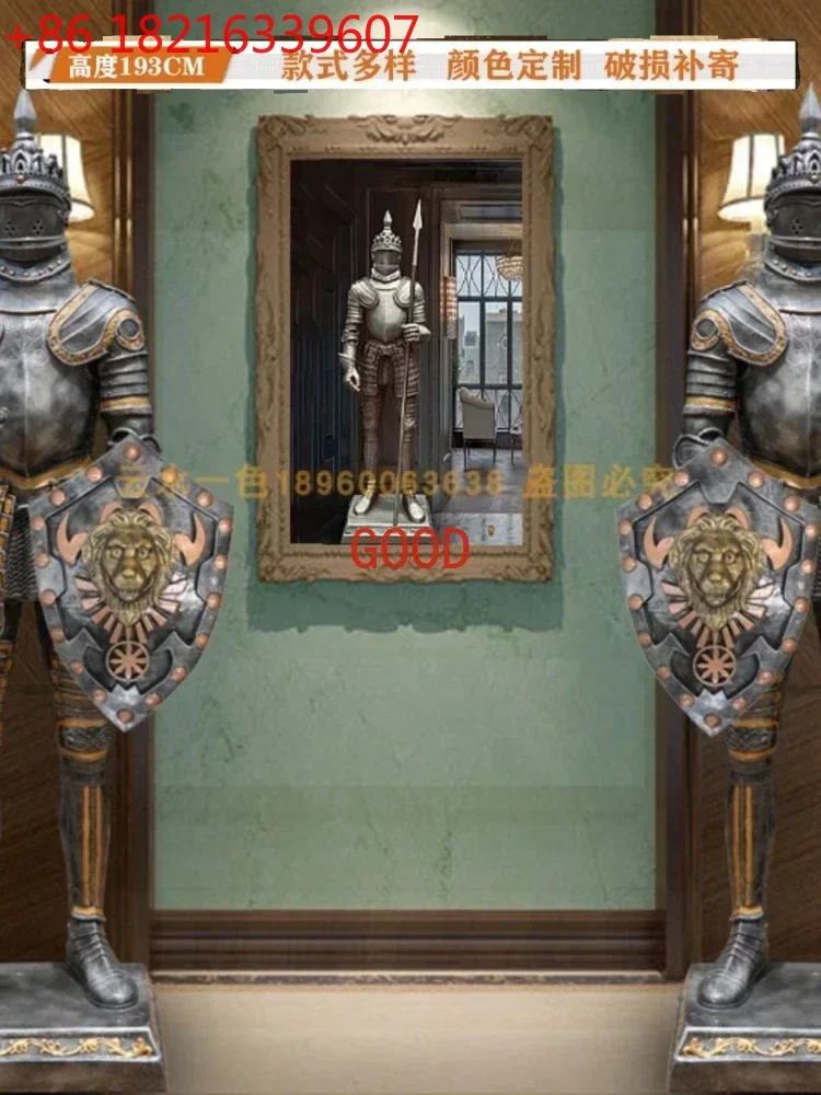 TAO Armour Warrior Figure Sculpture Villa Bar Foyer Wedding Celebration Decoration Garden