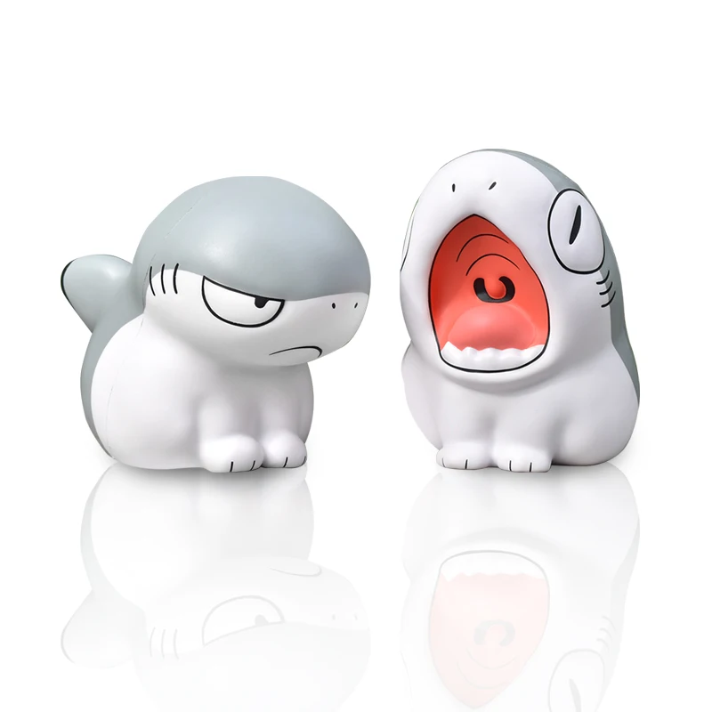 Sharkitty Squishies PU Squeeze Toy Slow Rebound Animal Decompression Vent Slow Rising Stress Reliever Fidget Toys