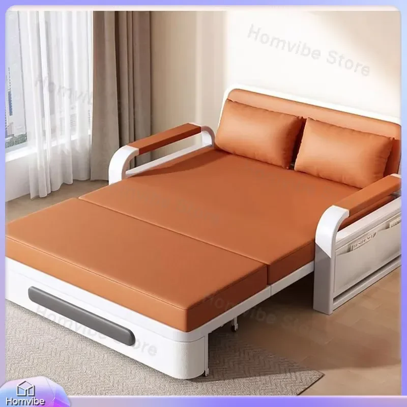 Modern Folding Sofa Bed Convertible Sleeper Couch for Small Apartment Living Room Balcony Multifunctional Retractable Dual