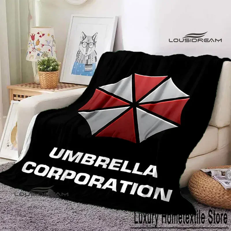 Horror Umbrella printed blanket  picnic blankets for beds Flange Soft and comfortable Birthday Gift