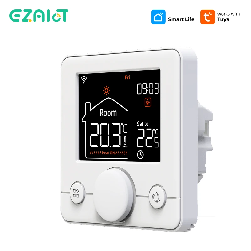 EZAIOT Smart WiFi Thermostat Tuya Temperature Remote Controller for Water Electric Floor Heating Gas Boiler with Google Alexa