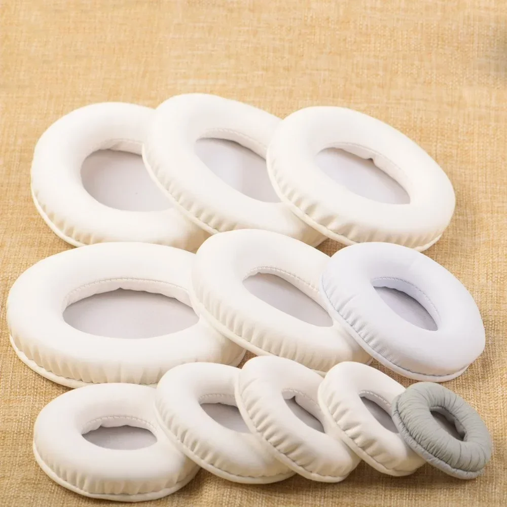 2pcs 45/50/55/60/65/70/75/80/85/90/95/100/105/110MM Headphone Pad Ear Pad Sponge In-ear Earphone Cover Earphone Accessories