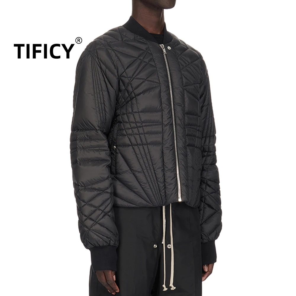 سترة High Street Dark Ro Style Goose Down سترة رجالية للجنسين خفيفة الوزن مصممة ذاتيًا ملابس الشارع الشهير معاطف سفلية #1