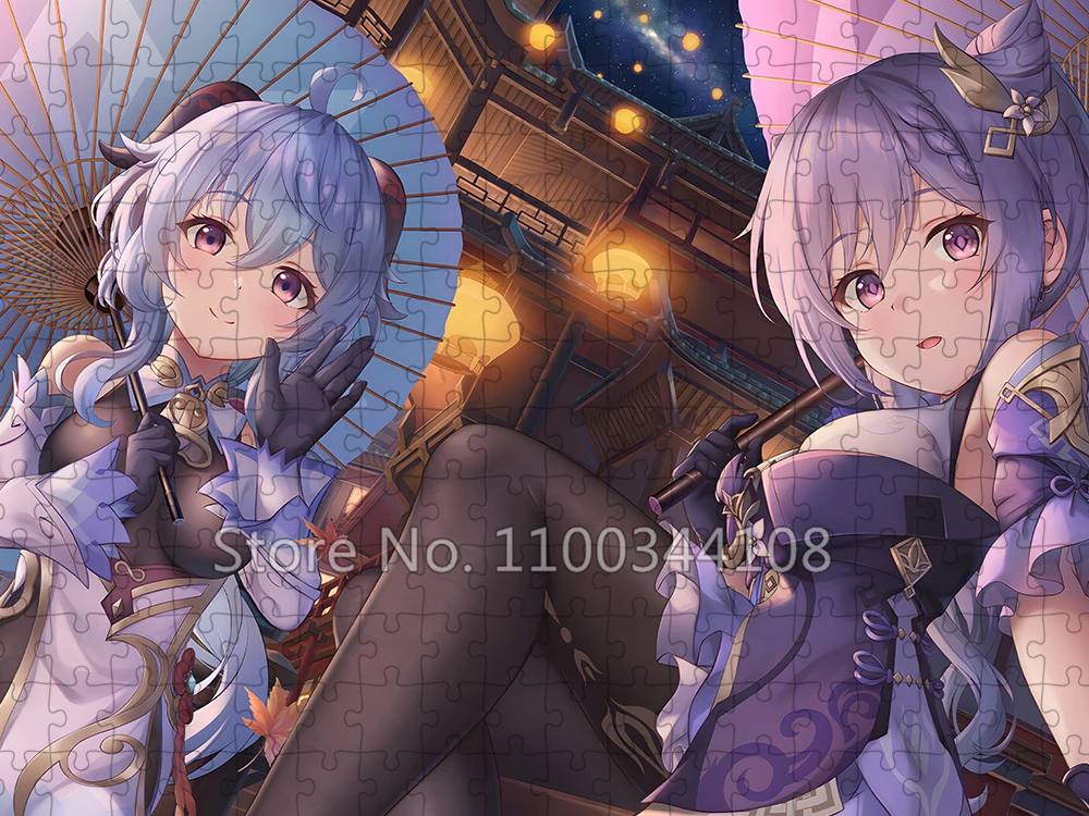 Genshin Impact Puzzle Anime Spiel 300/500/1000 Teile Puzzle Kinder Lernspielzeug Erwachsene Freizeitspiele Sammlungen