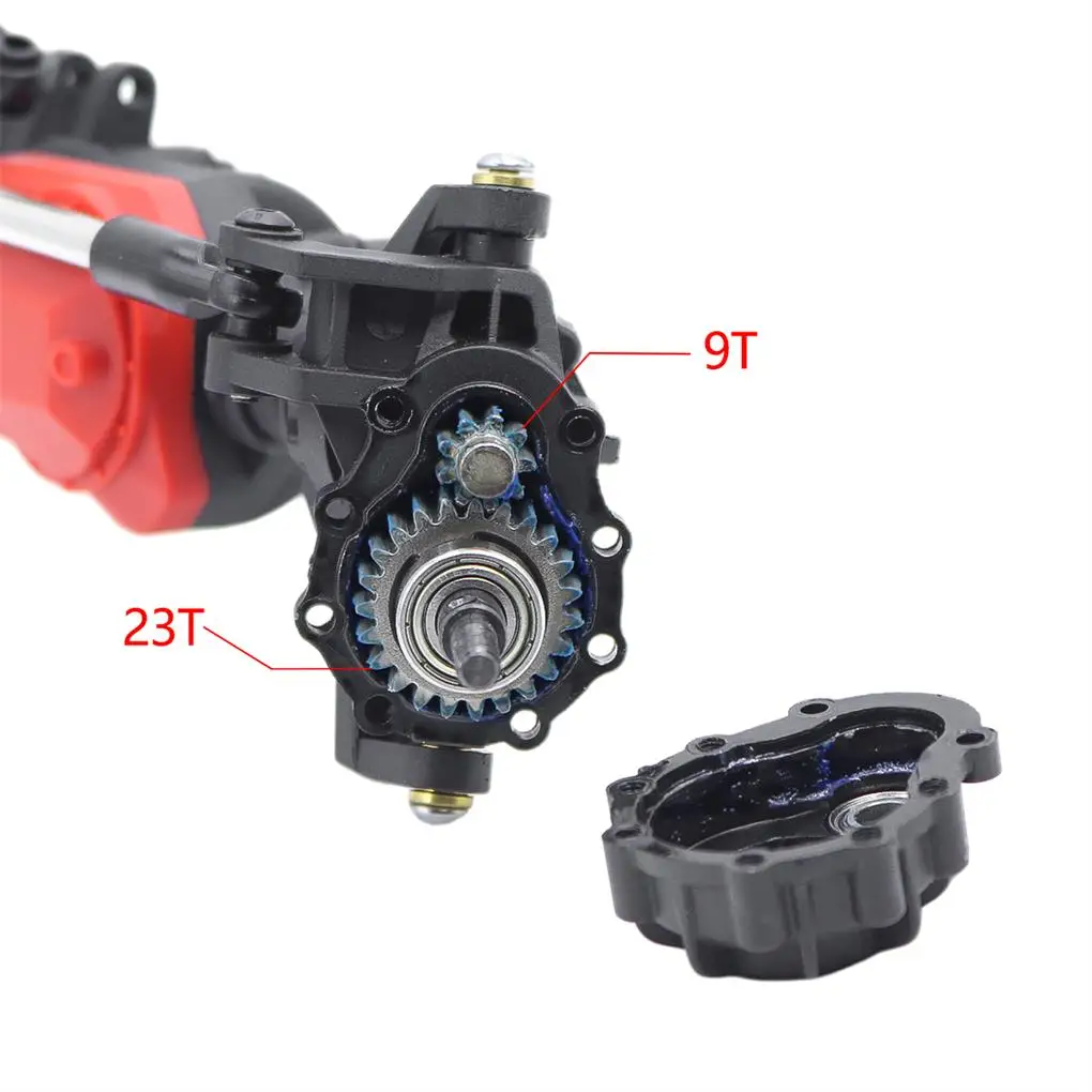 Przednia środkowa tylna oś Kompletne osie portowe z mechanizmem różnicowym T-Lock do Traxxas TRX4 TRX-4 6WD 1/10 RC Crawler Car Part