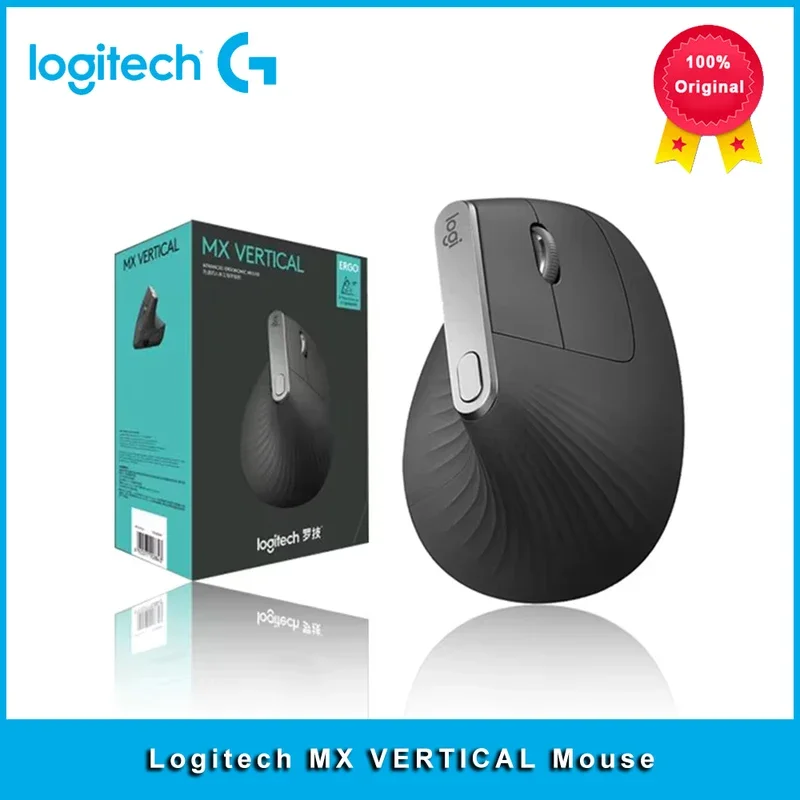 FOR Logitech mx vertical bluetooth wireless ergonomic 4000dpi multi-function mouse with 2.4GHz rechargeable usb for office