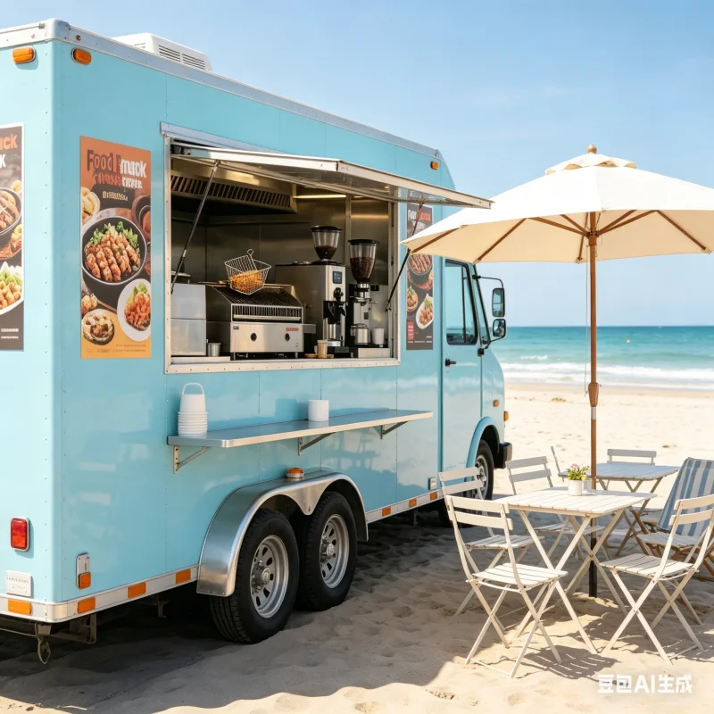 Heavy Duty Concession Trailer For Festivals With Pop Up Canopy And Triple Sink For Easy Cleaning Workflow