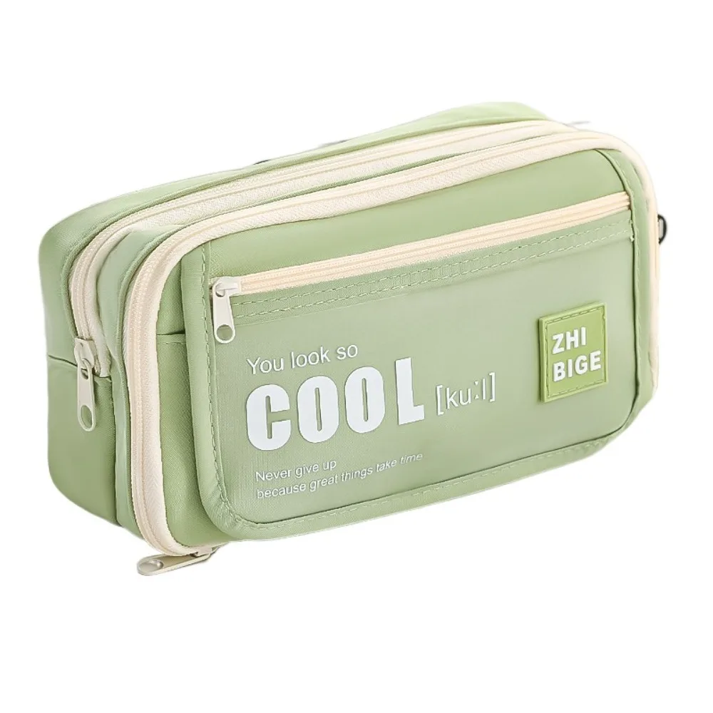 NEW Fabric Pen Bag Cartoon Large Capacity Pencil Case Multifunctional Stationery Bag