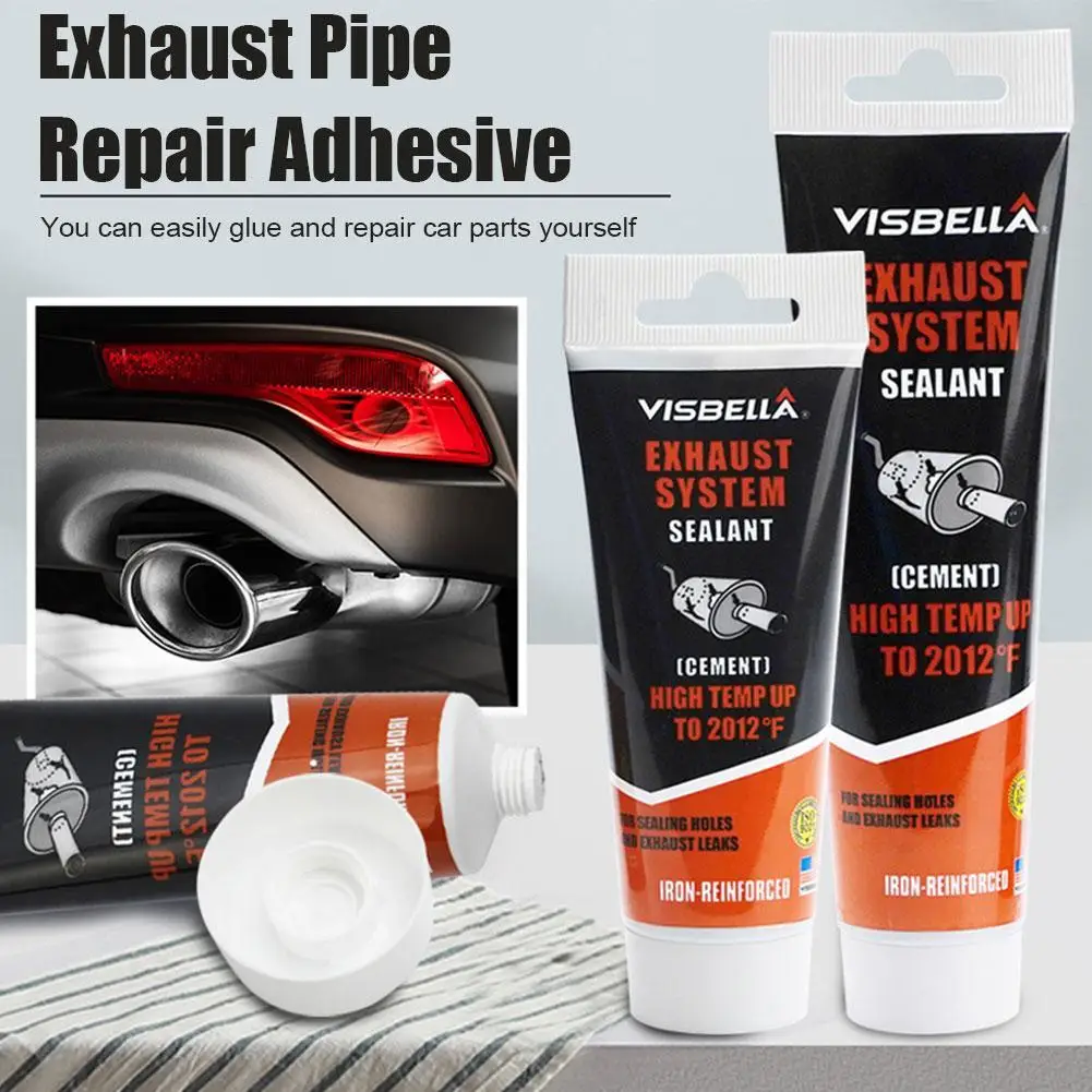 

Exhaust Pipe Repair Glue For Motorcycle Car Pipes Silencer Seal Welding Leak Repair High Temp Adhesive For Mufflers Tailpipes