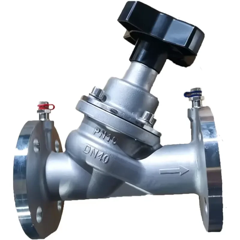 Qualcomm Factory-Locked Hydraulic Stainless Steel Balance Valve Manual Flow Control Valve Customizable Port