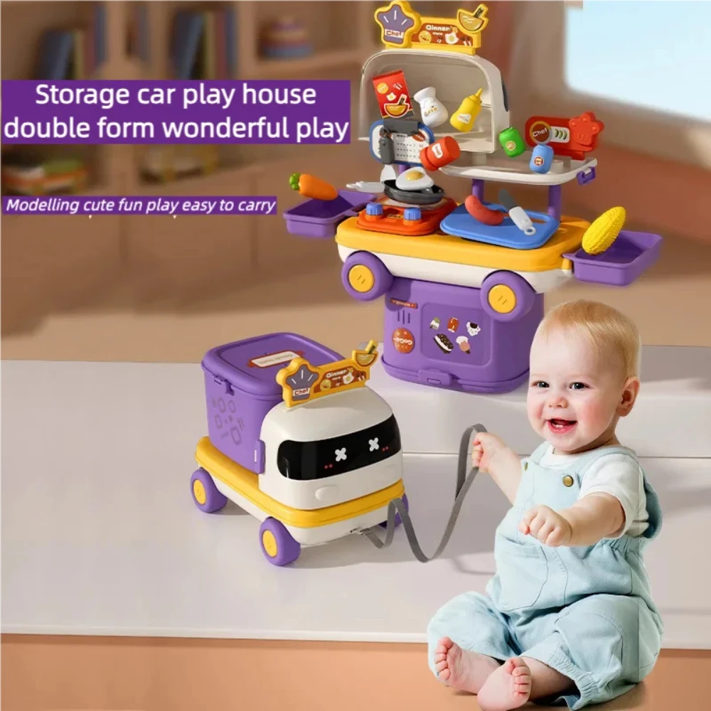 WizKidz 2-in-1 Transformable Car Toy Set Three Styles with Doctor Beauty & Cook for Interactive Play & Imaginative Fun for Kids