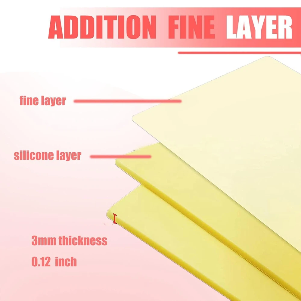 A4 Size Tattoo Practice Skin 3MM Silicone Fake Skin Double-Sided for Permanent Makeup Training Supply Tattoo Accessories 10/1pcs