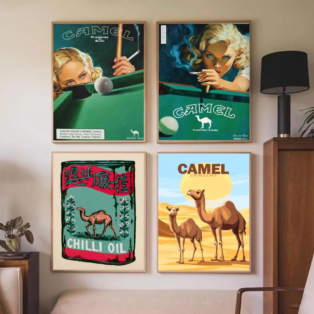 Classic Brand C-Camel Poster Wall Art Prints for Bedroom Living Room Office Home Decoration Hanging Artwork Gift