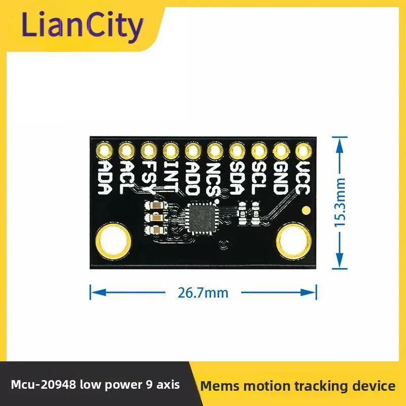 

MCU-20948 ICM-20948 Low Power 9Shaft MEMS Motion Tracking Device Sensor Module