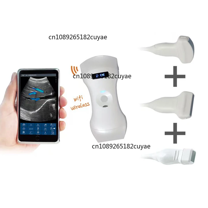 Medical Ultra-sound Wireless 3-in-1 Handheld 192-element Veterinary Ultra-sound Machine Convex Linear Wireless Ultra-sound