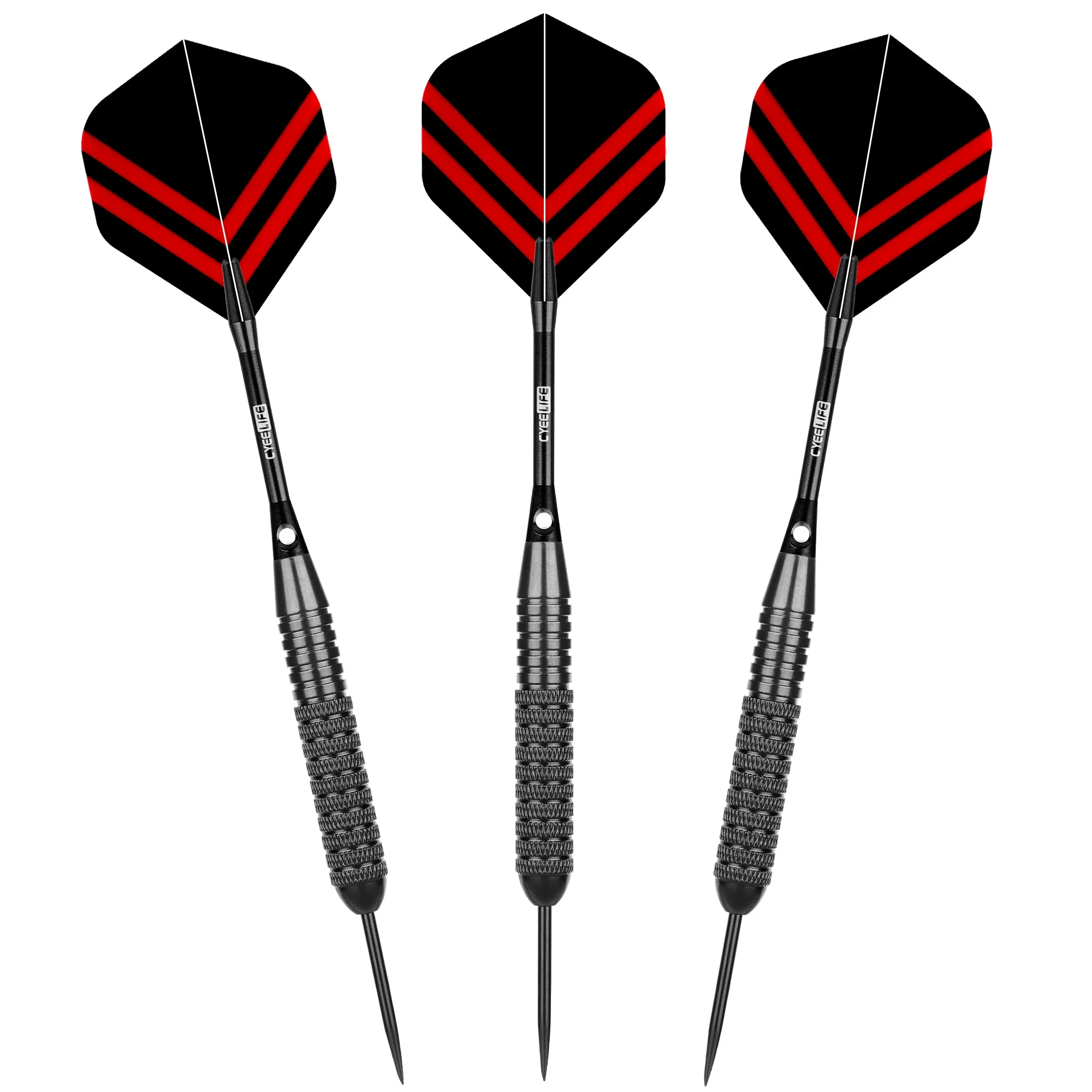 CyeeLife 3pcs 22g Professional Flying Dart Tungsten Steel Needle Tip Dart Sport Outdoor Indoor Entertainment Game Accessories