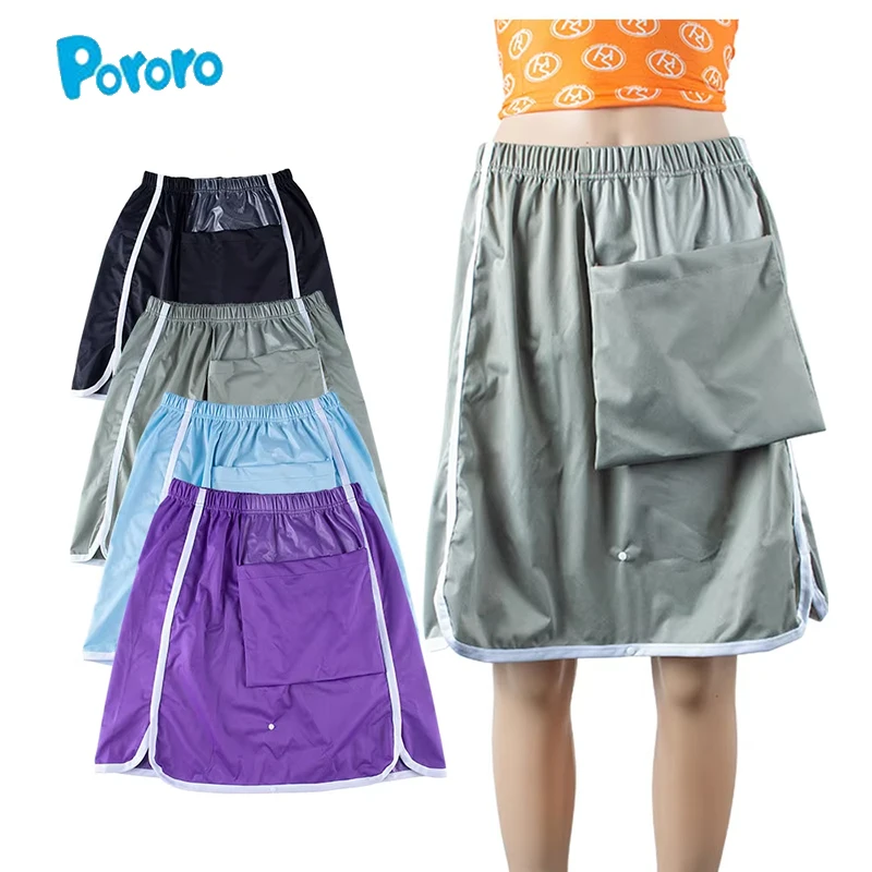 Pororo Inkontinenz-Rock für ältere Erwachsene, wasserdicht, aus TPU, auslaufsicher, waschbar, wiederverwendbar, zur Pflege bei Harninkontinenz.