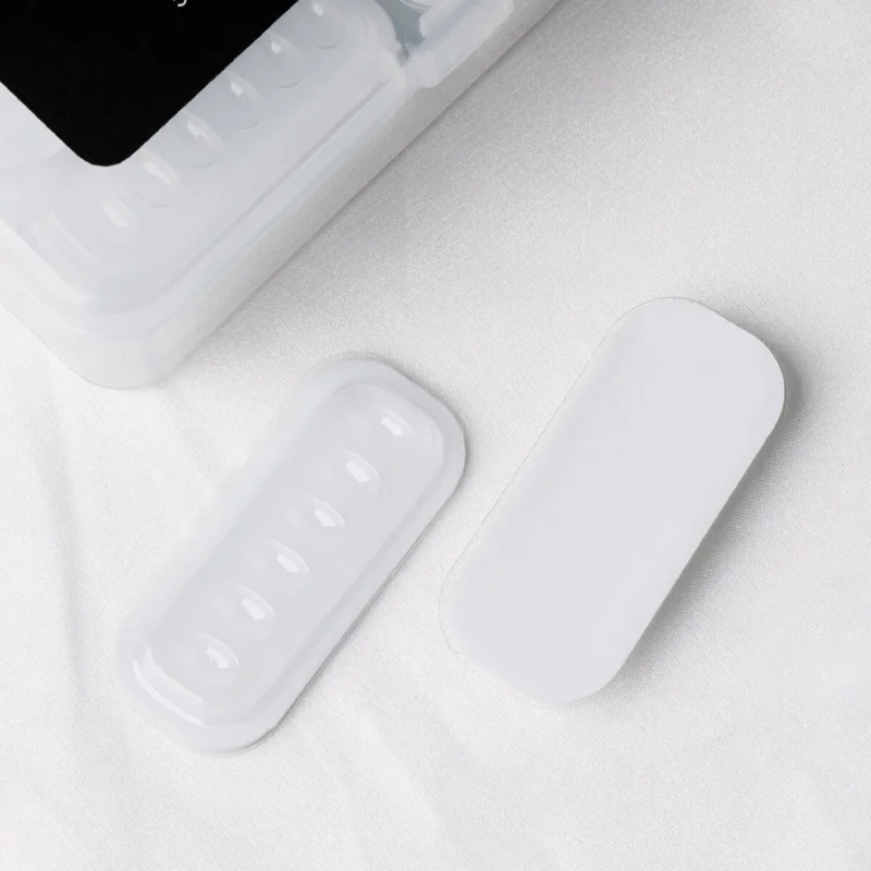 رموش تحسس 50 قطعة من صواني الغراء ذاتية الالتصاق من مادة PVC للاستعمال مرة واحدة لملحقات الرموش وسادات الغراء أدوات المكياج