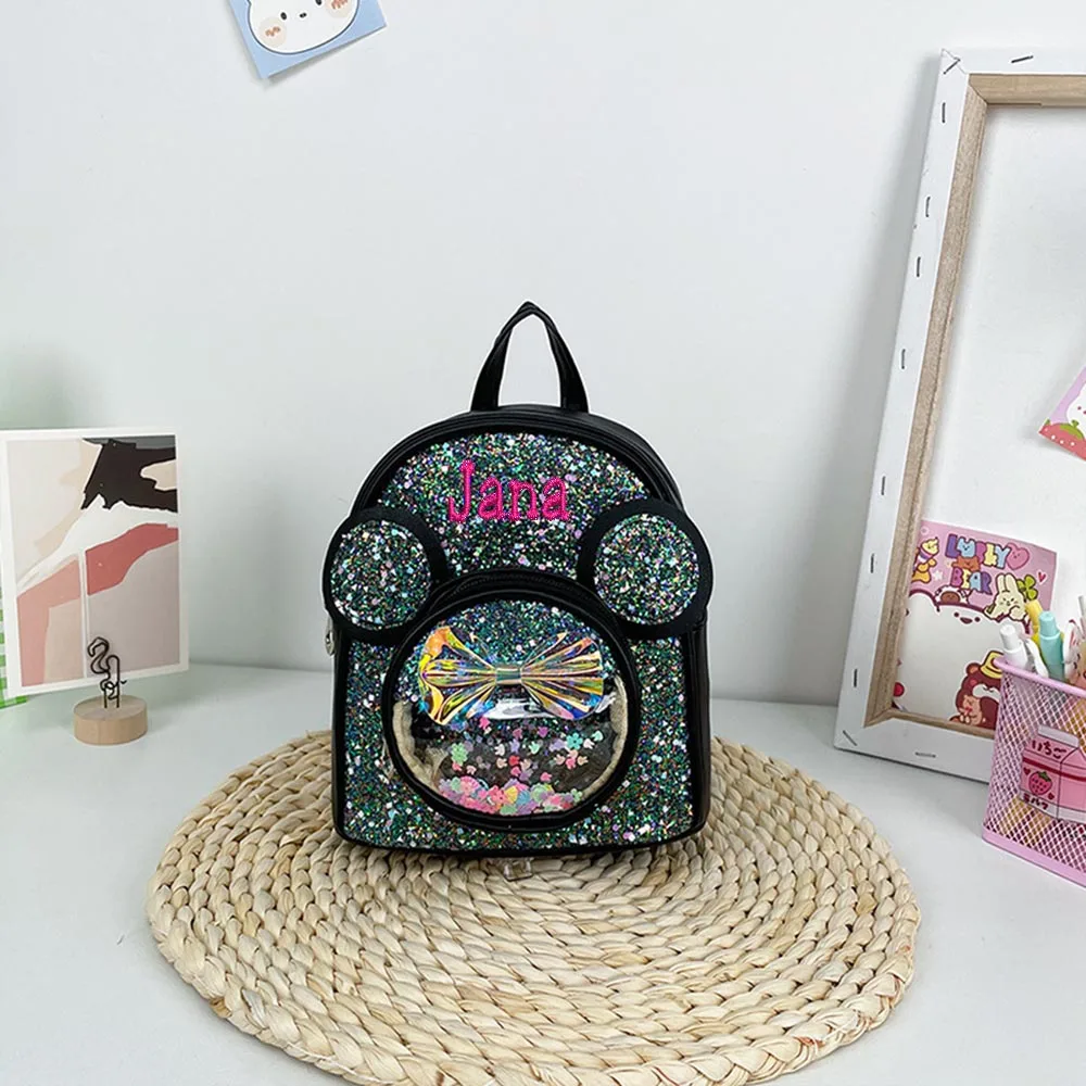 Personalized Embroidered Flash Children's Backpack, Fashionable Children's Backpack, Customized Kindergarten Gift Bag With Name