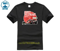 Uomo girocollo Gilles Villeneuve 1978 Montreal Homme Tee Shirt uomo 100% cotone Top Design per T-shirt uomo