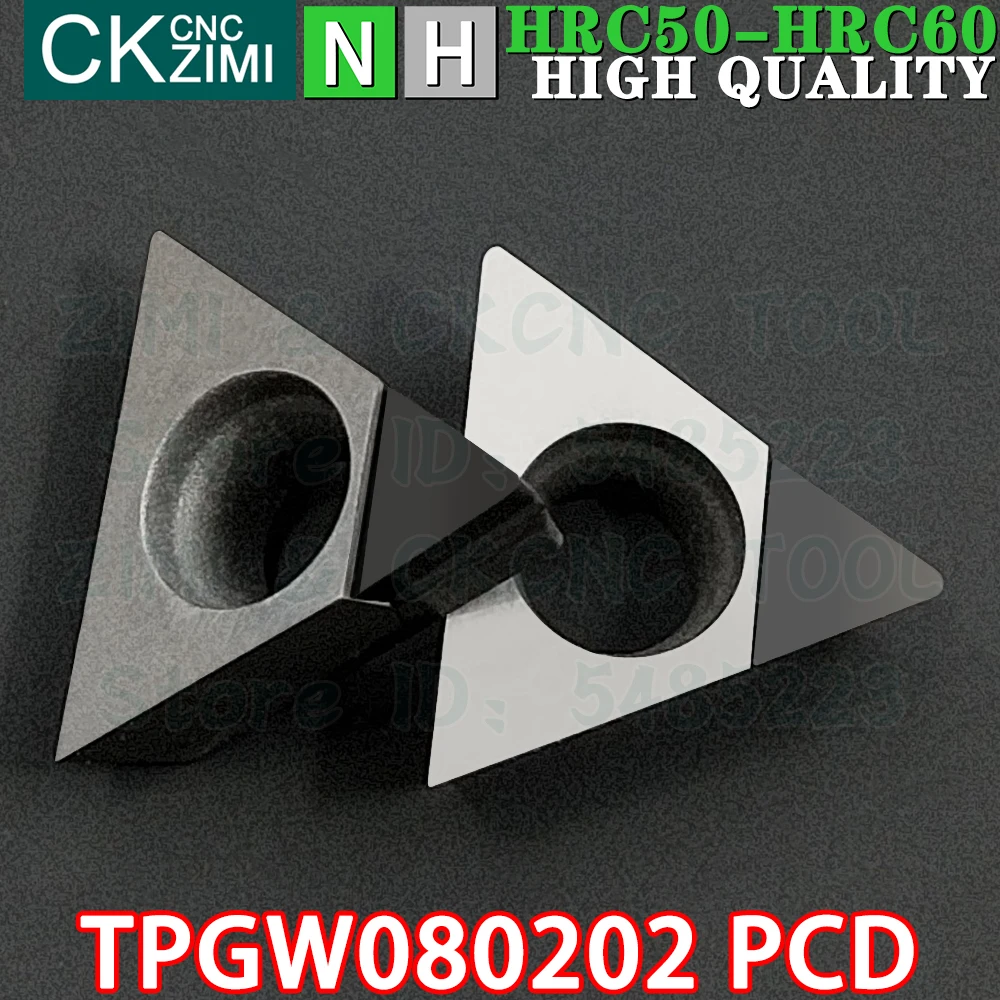 TPGW080202 PCD TPGW 080202 PCD Insertos PCD Insertos de diamante para torneamento Ferramentas TPGW TPGW080202 PCD TPGT 0802 PCD CNC mecânica Ferramentas de corte de metal para cobre alumínio