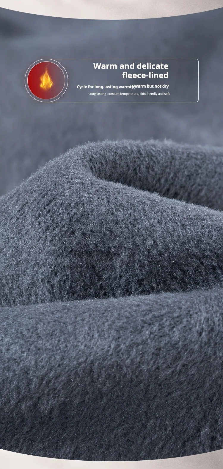 2026 Winter Warme Herren-Fleece-Plüschhose Business Mode Klassischer Stil Dicke Warme Stretchhose Markenkleidung Größe 40 – Detail 4