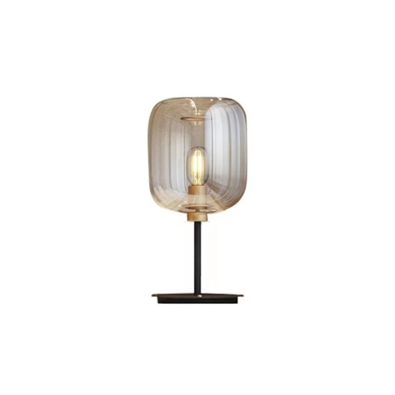 

Simple glass table lamp study creative bedroom exhibition hall light luxury Italian modern hotel decorative lamp