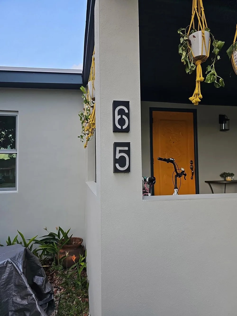 1Pcs Solar Lighted House Numbers for Outside, Garden Yard Building Address Numbers Sign Plate Solar Powered