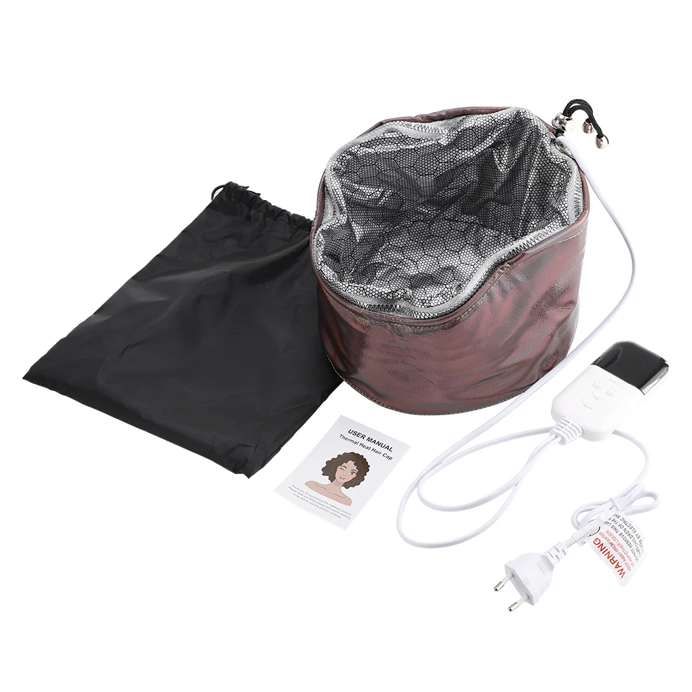 SPA Heat Cap Hair Steamer 9-level Temperature and 5 Timed Settings Hair Mask Hair Heating Cap for Hair Treatment Home Use