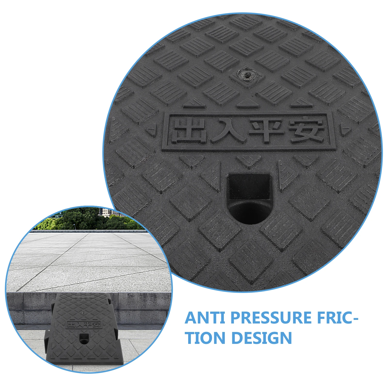

Premium Plastic Slope Pads Lightweight Portable Ramp Mats Outdoor Car Wheelchair Anti Slip Diamond Texture for Vehicles