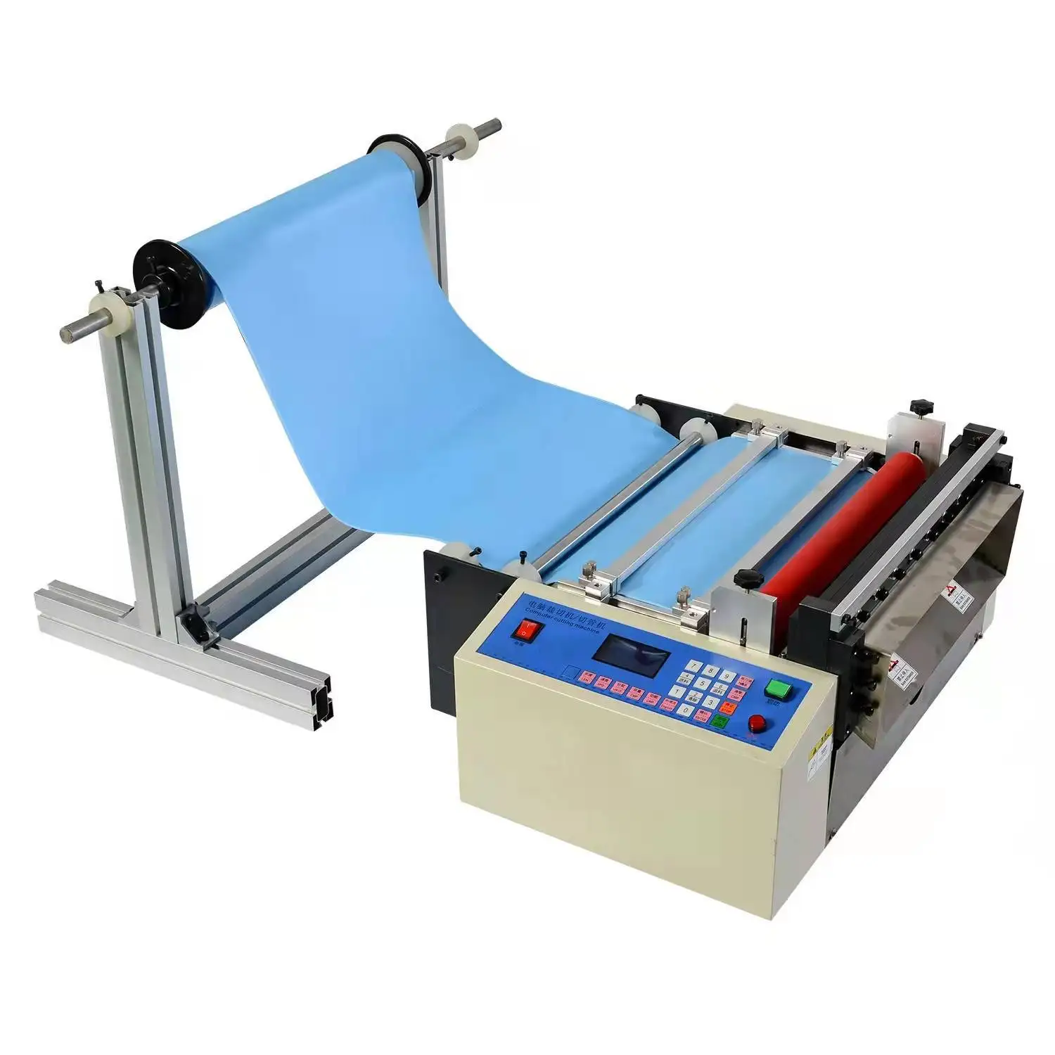 

Microcomputer Automatic Guillotine Pet Heat Shrink Film Fabric Slitting Machine Battery Mantle Bubble Film Film Cutting Machine