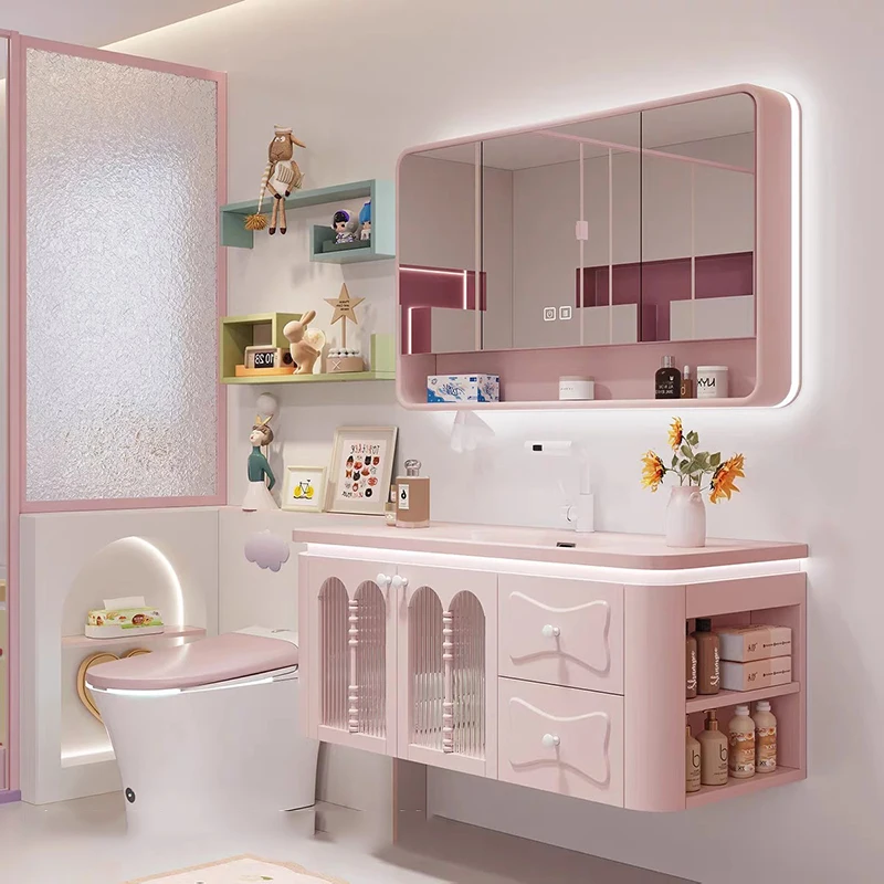 Luxury Modern Bathroom Cabinet Sink Organizer Closet Partitions Cupboard Gadgets Decorations Wooden Archivadores Room Furniture