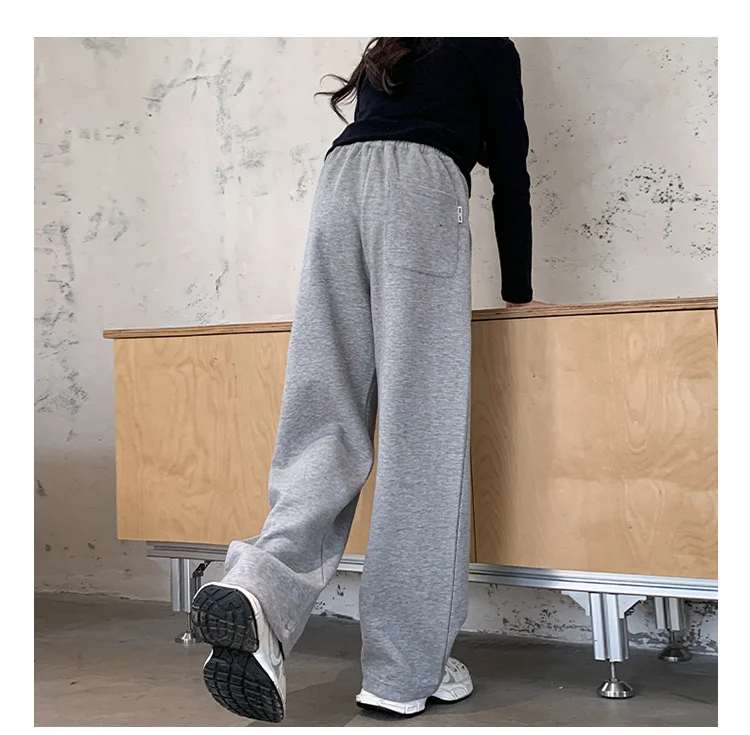 Neue Frühlings-Sporthosen für Schulkinder, lässige gerade Hosen für Teenager-Mädchen, sportliche, lockere Jogginghosen für Kinder 5 6 7 8 9 10 11 12 14 Jahre – Detail 5