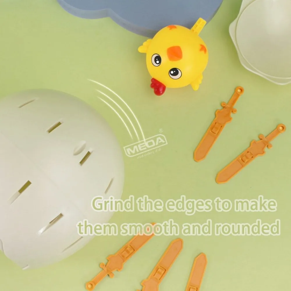 Pop Up Chicken Egg Barrel Game Funny Stab Sword Board Game Family Party Interactive Desktop Toy Toddlers Easter Christmas Gift