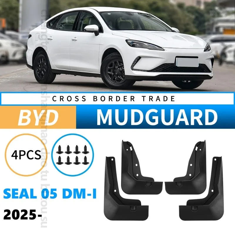 Car Mud Flaps Fender For BYD Seal 05 DM-i 2025 Front And Rear Wheels Mudflaps Splash Guard Protection Accessories