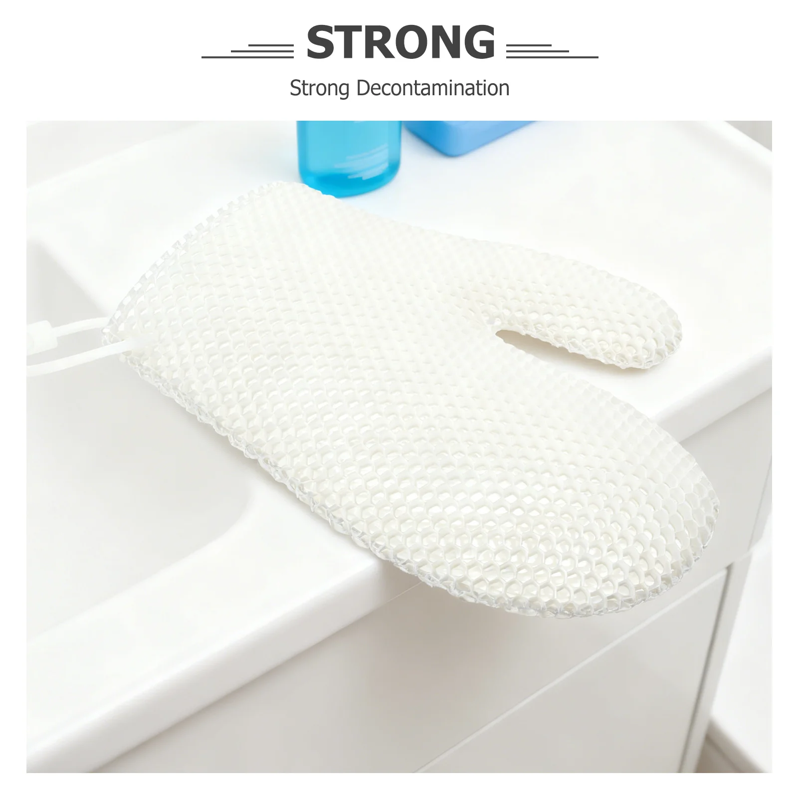 Отшелушивающая варежка для душа с сотами для глубокой очистки и нежного очищения тела - Омолаживающая кожу перчатка для ванны для мужчин и женщин -