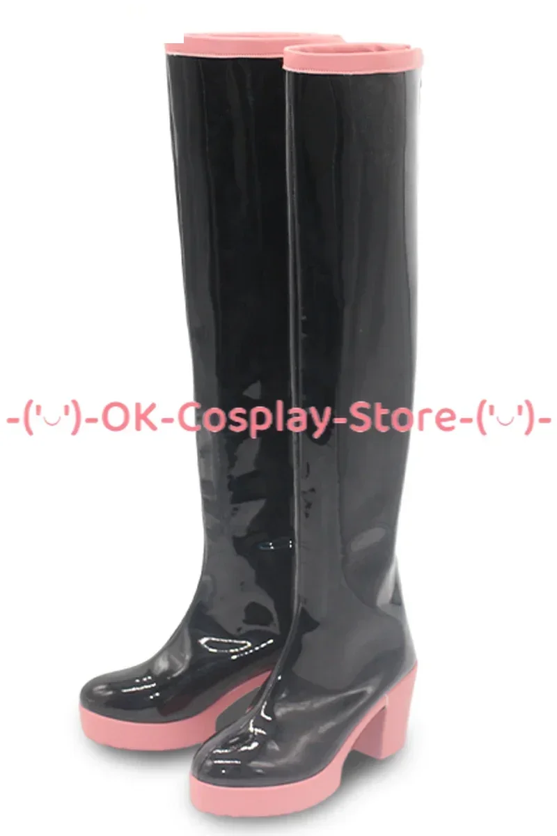 [Personalizowane] Buty do Cosplayu TETO Vtuber Anime Rekwizyty do Roleplay Halloween Karnawał Impreza Świąteczna Buty ze Skóry PU