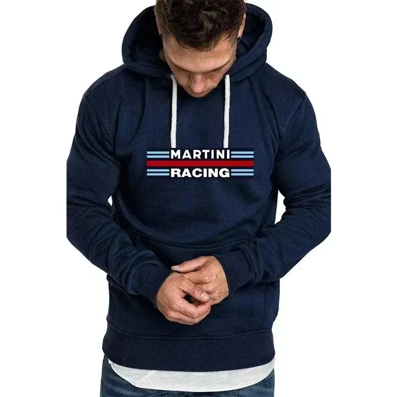 Sweat à capuche pour hommes Martini Racing imprimé unisexe sweat-shirt polaire à capuche pull veste décontracté de haute qualité Streetwear tendances de la mode