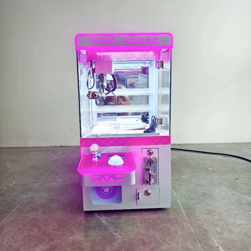 

Customized Arcade Small Claw Machine Table Top Coin Operated Toy Doll Mini Claw Crane Machine